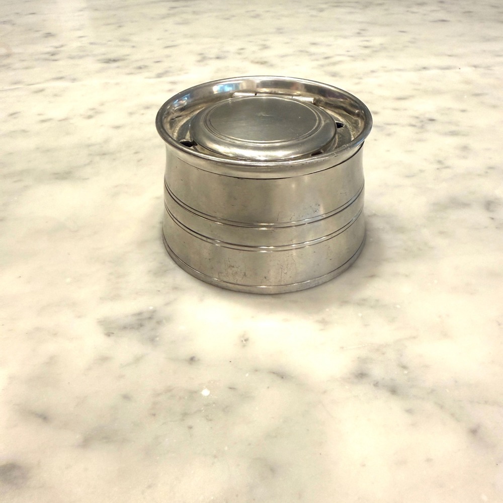 Vintage Steff Pewter Smokeless Ashtray Smithsonian Institution Certified Pewter
